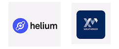Helium and WeatherXM logos